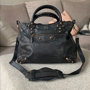Balenciaga - Large Black Bag with Shoulder Strap